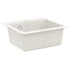 vidaXL Kraan Valge 470 x 440 mm Graniit