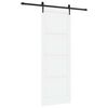 vidaXL Libisev uks ORKDAL Valge ja must 83 x 232 cm Toekas m&auml;nnipuit