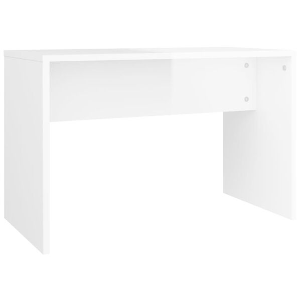 vidaXL kosmeetikapink, kõrgläikega valge, 70 x 35 x 45 cm, tehispuit