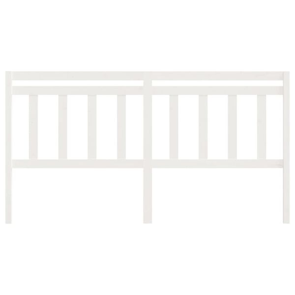 vidaXL voodipeats, valge, 206 x 4 x 100 cm, m&auml;nnipuit