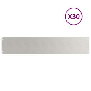 vidaXL Muru&auml;&auml;red 30 tk 20x103 cm Roostevaba teras