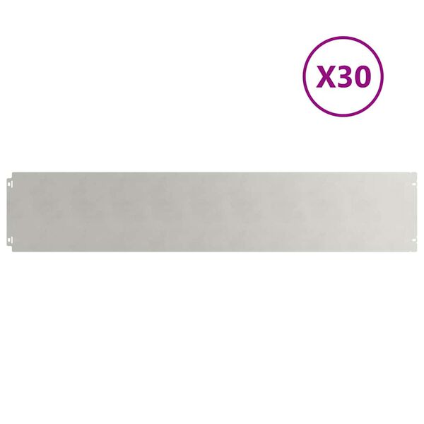 vidaXL Muru&auml;&auml;red 30 tk 20x103 cm Roostevaba teras