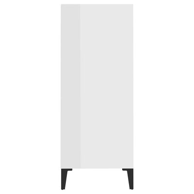 vidaXL puhvetkapp kõrgläikega valge 57x35x90 cm, puitlaastplaat