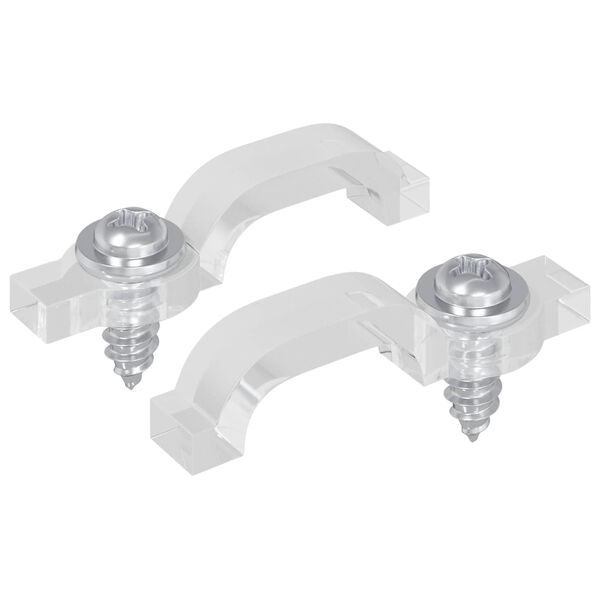 vidaXL LED riba klambrid 2 pcs L&auml;bipaistev 23,8 x 7,3 x 4,3 mm