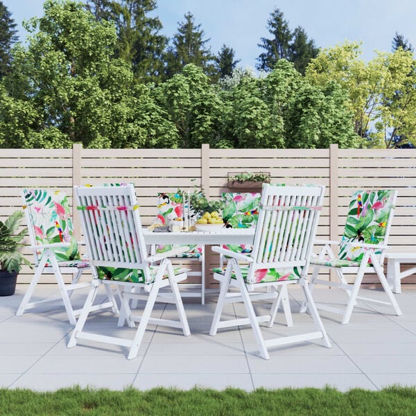 vidaXL k&otilde;rge seljatoega toolipadjad 6 tk, mitmev&auml;rviline, kangas