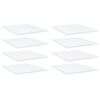 vidaXL riiuliplaadid 8 tk, valge, 40x50x1,5 cm, puitlaastplaat