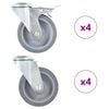 vidaXL poldiaukudega p&ouml;&ouml;ratavad m&ouml;&ouml;blirattad 8 tk, 100 mm