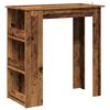 vidaXL baarilaud hoiurestiga Vana puit 102x50x103,5 cm