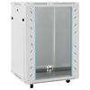 vidaXL 15U serverikapp, 19" IP20, hall, 60 x 45 x 86 cm