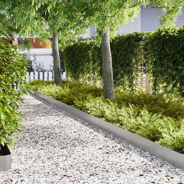 vidaXL Murupiire 20 pcs Hõbedane 100 x 0.05 x 20 cm Tsinkteras