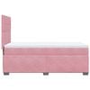 vidaXL kontinentaalvoodi madratsiga, roosa, 80x200 cm, samet
