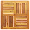 vidaXL lauaplaat, 70x70x2 cm, kandiline, akaatsiapuit