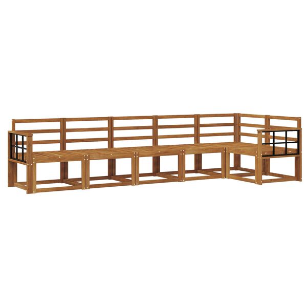 vidaXL V&auml;li diivanikomplekt 6 pcs Neutraalne Tugev akatsiapuu