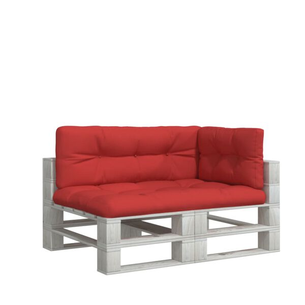 vidaXL euroaluse istmepadjad, 3 tk, punane, kangas