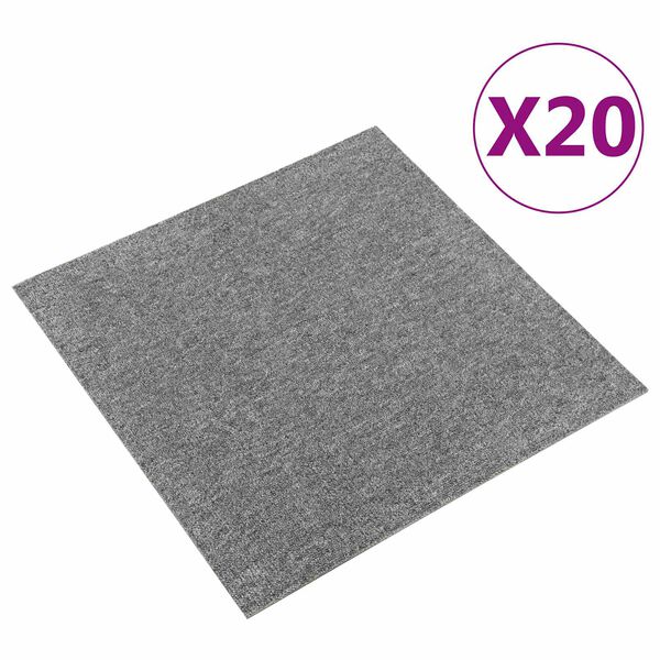 vidaXL Vaip 20 pcs Hall 50 x 50 cm 100% pol&uuml;prop&uuml;leen