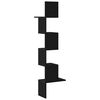 vidaXL seina nurgariiul, must, 32x32x127,5 cm, tehispuit