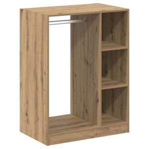 vidaXL Garderoobikapp riiuliga K&auml;sit&ouml;&ouml;puu 77 x 48 x 102 cm