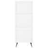 vidaXL kapp-riiul, valge, 34,5 x 32,5 x 90 cm , tehispuit