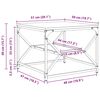 vidaXL Kohvilaud Sonoma tamm 51 x 50 x 40 cm Töödeldud puit ja teras