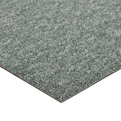vidaXL põranda plaatvaibad 20 tk, 5 m², 50 x 50 cm, roheline