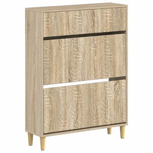 vidaXL Kinga kapp DELFT 78 x 24 x 103 cm Tehispuit Sonoma tamm