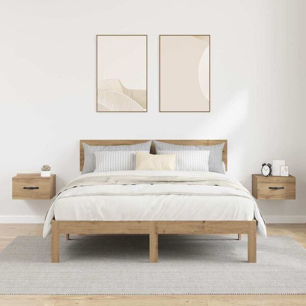 vidaXL &Ouml;&ouml;lambi kapp 2 pcs k&auml;sit&ouml;&ouml;tamm 35 x 35 x 20 cm Tehispuit