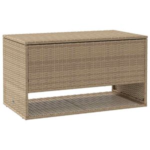 vidaXL aiapadjakast, beež, 100 x 55 x 55,5 cm, pol&uuml;rotang