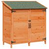 vidaXL Aiashed katusega Pruun 106,5 x 56 x 113,5 cm Tugev kuusepuit