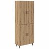 vidaXL K&otilde;rgushein 2 pcs K&auml;sit&ouml;&ouml;puu 69,5 x 34 x 180 cm Tehispuit