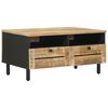 vidaXL Kohvilaud Pruun ja must 80 x 54 x 40 cm Tugev mango puu