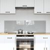 vidaXL K&ouml;gi Splashback 2 pcs Helehall 70 x 40 cm karastatud klaas