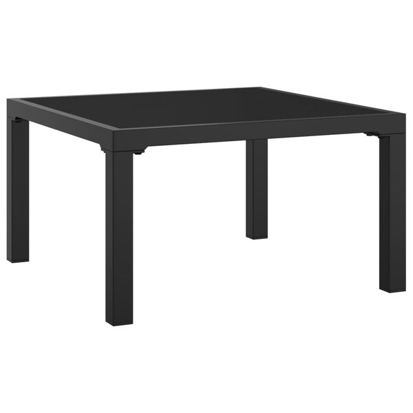 vidaXL aia jalapink istmepadjaga, must ja hall, polürotang