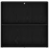 vidaXL Raamatukapp Must tamm 60 x 30 x 76.5 cm Tehispuit