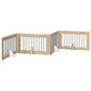 vidaXL Kokkupandav koerte v&auml;rav statiividega 4 pcs Sonoma tamm 401 cm