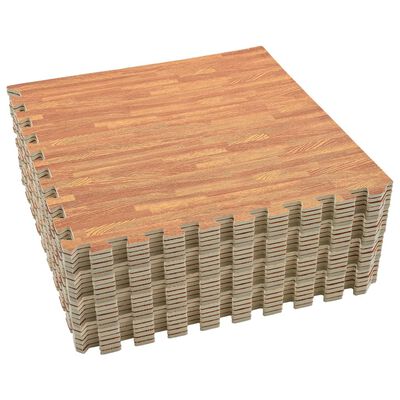 vidaXL põrandamatid 24 tk puidukiud 8,64 ㎡ EVA-vaht