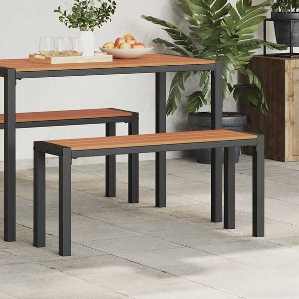 vidaXL Aiapink Pruun 100 x 28 x 45cm Teras