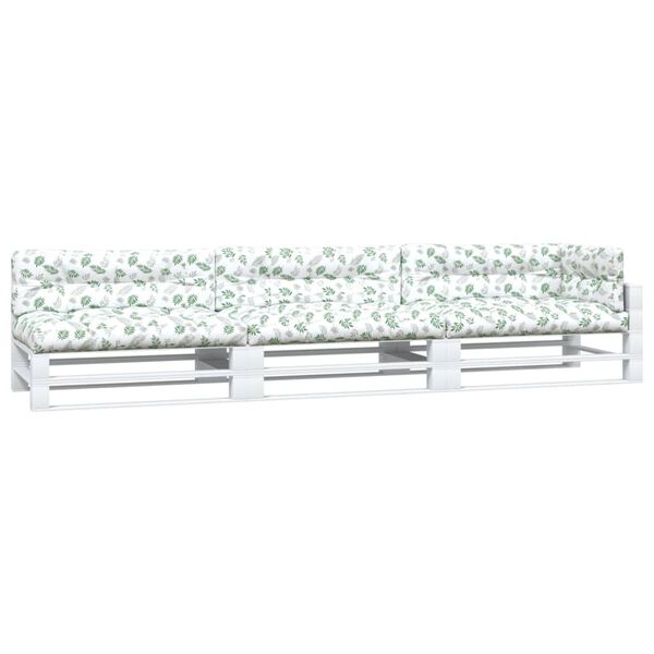 vidaXL euroaluse istmepadjad 7 tk, lehemustriga, kangas