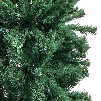 vidaXL jõulupuu kaar LEDide ja kuulidega, roheline, 240 cm