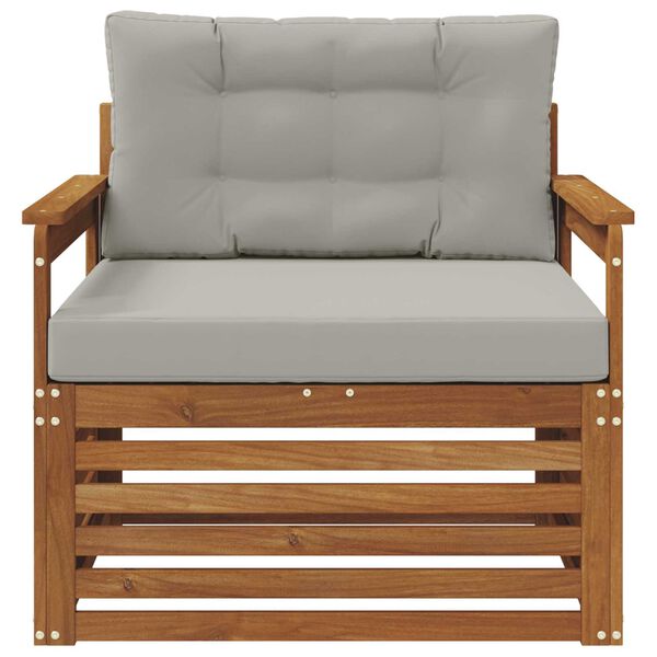 vidaXL V&auml;li diivanikomplekt Tugev akaatsiapuit ja pol&uuml;ester Neutraalne