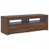 vidaXL telerialus LED-tuledega, pruun tamm, 120 x 35 x 40 cm