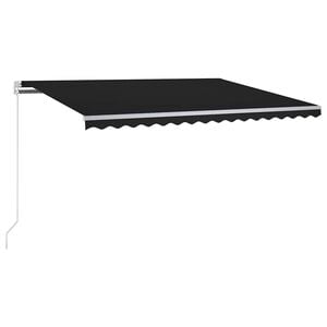 vidaXL automaatne varikatus LEDi ja tuuleanduriga 350x250 cm tumehall