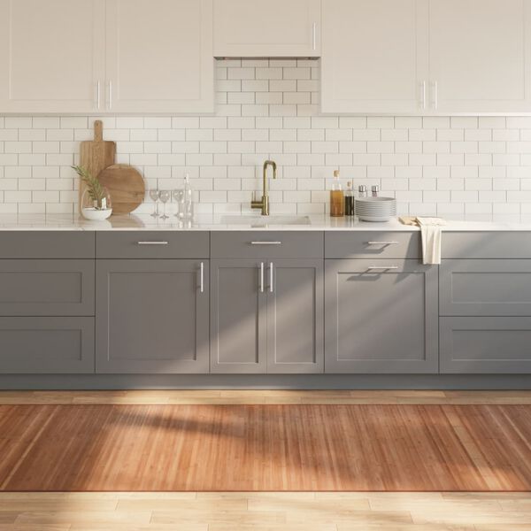 vidaXL vaip, ristk&uuml;likukujuline, naturaalne, 100 x 500 cm, bambus