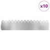 vidaXL Murukatted 10 pcs Hõbedane 103 x 0,05 x 22 cm Roostevaba teras