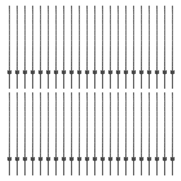 vidaXL Aiapostid 88 pcs Hall 160 cm Teras