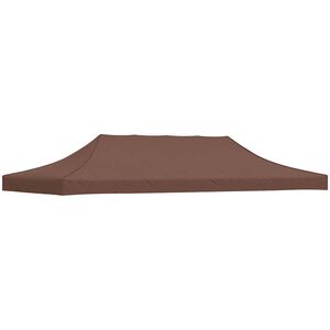vidaXL peotelgi katus 6 x 3 m, pruun, 270 g/m&sup2;