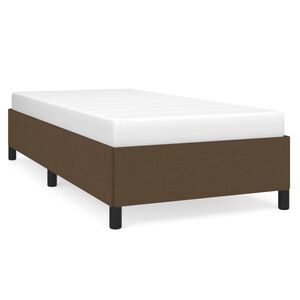 vidaXL voodiraam ilma madratsita Tumepruun 100x200 cm kangas