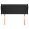 vidaXL voodipeats servadega, must, 93x23x78/88 cm, kunstnahk