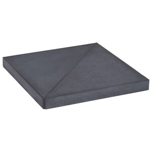 vidaXL p&auml;ikesevarju raskusplaat, must, graniit, kandiline, 15 kg