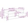 vidaXL Kohvilaud sahtliga Vana puit 100 x 51 x 45 cm Tehispuit