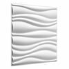 Seinapaneelid 12 pcs Valge 50 x 50 cm